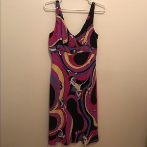 Colorful A-line dress